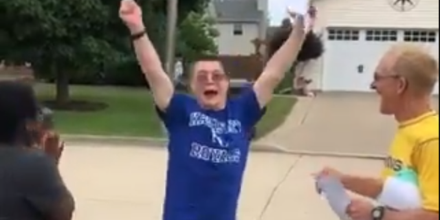 Hundreds of thousands of Twitter users are cheering on Kurt Kinley, an Illinois high school graduate who has recently been accepted into the Heartland Academy for Learning Opportunities (HALO) at Heartland Community College. Kinley's reaction to his acceptance letter was captured on video and has gone viral online.