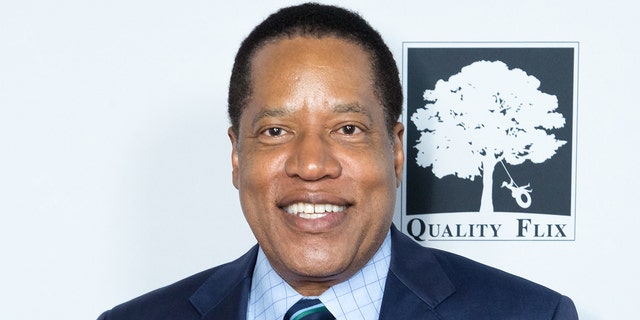 Radio talk show host Larry Elder attends the "Death Of A Nation" premiere at Regal Cinemas L.A. Live on July 31, 2018 a Los Angeles, California.