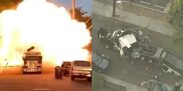 A cache of illegal fireworks seized at a South Los Angeles home on June 30 exploded unexpectedly.