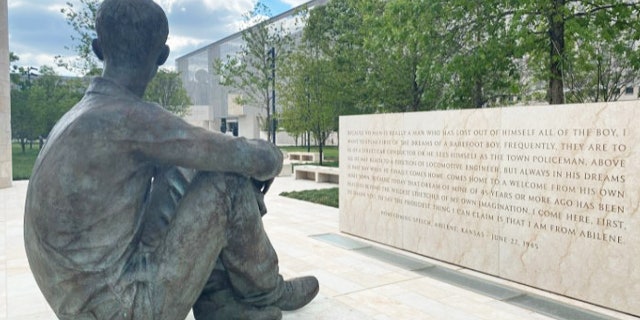 Memorial of Dwight Eisenhower as a child