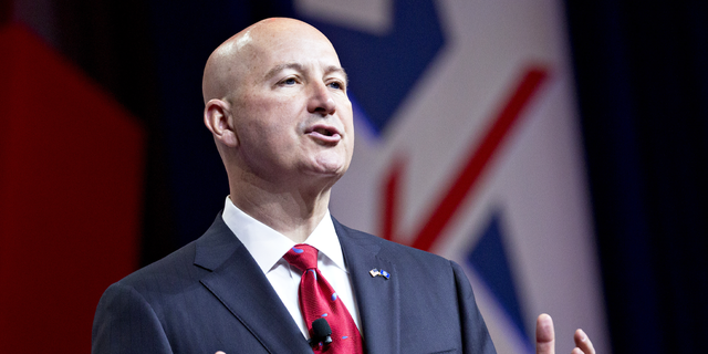 Pete Ricketts, governor of Nebraska, during the SelectUSA Investment. (Andrew Harrer/Bloomberg via Getty Images)