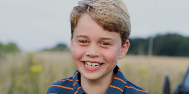 This July 2021 photo issued by Kensington Palace on Wednesday July 21, 2021, shows Prince George whose eighth birthday is on Thursday July 22, 2021, in Norfolk, イングランド.