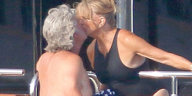 Kurt Russell and Goldie Hawn enjoy a sunny day in the South of France.