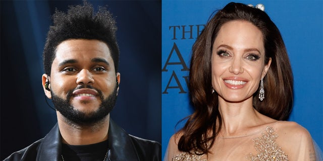 The Weeknd e Angelina Jolie provocaram rumores de namoro no verão passado.