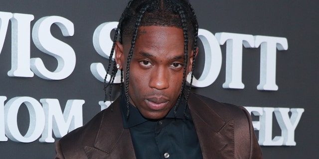 Rapper Travis Scott (pictured) reportedly argued with Meek Mill at a party. (Photo by Rich Fury / Getty Images)