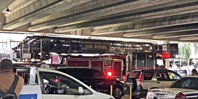 Fort Lauderdale-Hollywood International Airport investigates a bomb threat on July 10, 2021. (Credit: jasonbishopshow on Instagram)