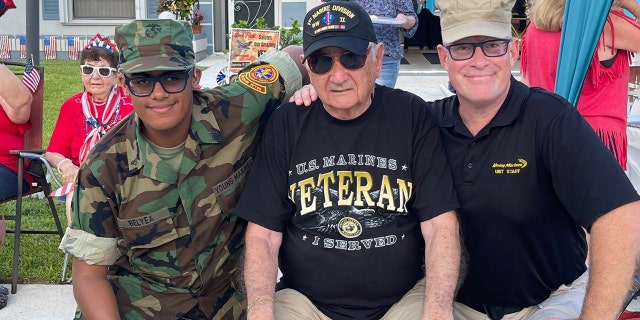 Peter V. Ruvolo and the Young Marines of the Palm Beaches.