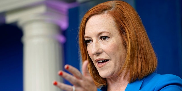 White House press secretary Jen Psaki speaks during the daily briefing at the White House in Washington, Tuesday, July 27, 2021. (AP Photo/Susan Walsh)