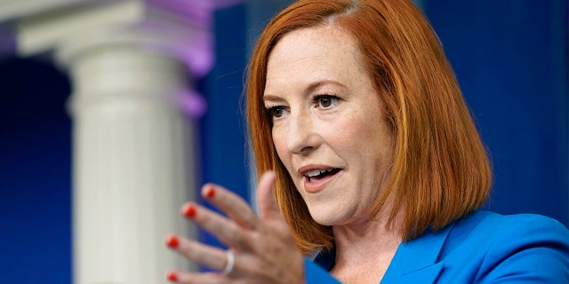 White House press secretary Jen Psaki speaks during the daily briefing at the White House in Washington, Tuesday, July 27, 2021. (AP Photo/Susan Walsh)