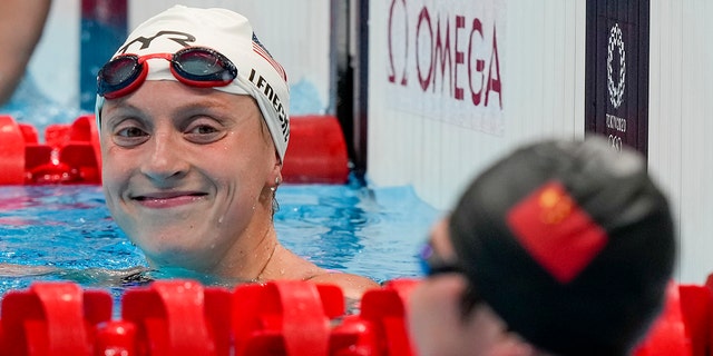 Katie Ledecky smiles