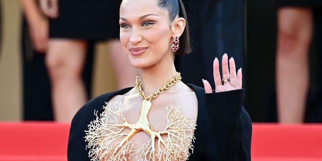 Bella Hadid attends the screening of