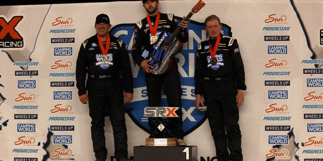 Chase Elliott, Tony Stewart and Bill Elliott were the top three finishers in the SRX Nashville race.