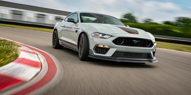 The 2021 Mustang Mach 1 is equipped with the most powerful version of Ford's 5.0-liter V8 ever offered.