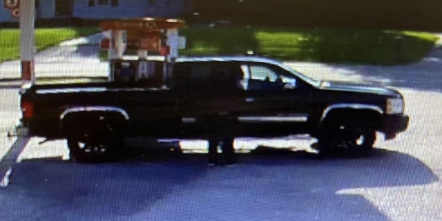 James W. Gentry may be traveling in this pickup truck or a gold Buick Regal, police say.