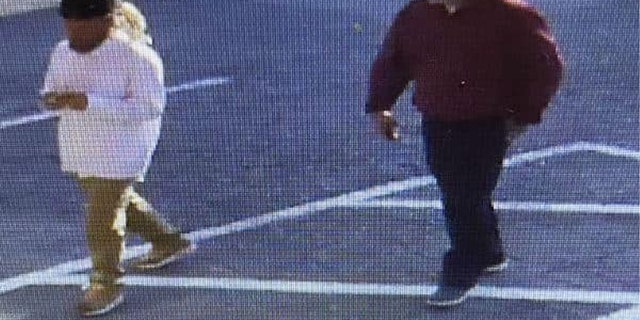 James W. Gentry was wearing dark pants and a red shirt or jacket. Surveillance video showed him walking with another man before getting into a dark-colored, four-door pickup truck at a Circle K gas station.