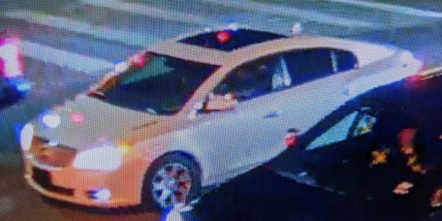 Newly obtained surveillance photo of the suspicious vehicle sought in the shooting of a teenager at 600 McCarty Street last night.  The vehicle is said to be a white Buick driven by a black suspect.  (Houston Police Department Twitter)