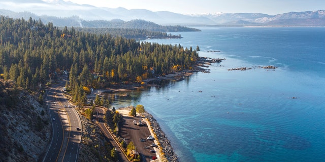 A twin-engine plane crashed near a golf course near Lake Tahoe, California.