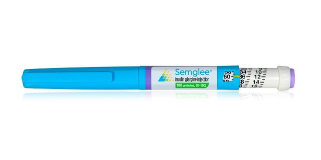 This July 2021 image provided by Viatris shows Semglee insulin.