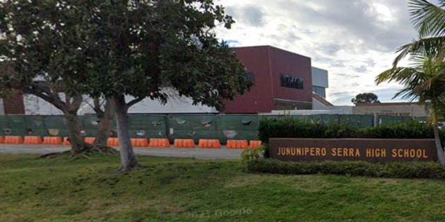 Junipero Serra High School in San Diego's Tierrasanta neighborhood is set to be renamed Canyon Hills High. 