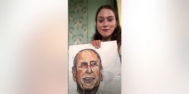 In TikTok videos Honor Morrison shared in May 2021, she explained she painted a portrait of Prince Philip, The Duke of Edinburgh, around the time of his funeral. The British royal died on April 9 and had a highly televised funeral service on April 17.