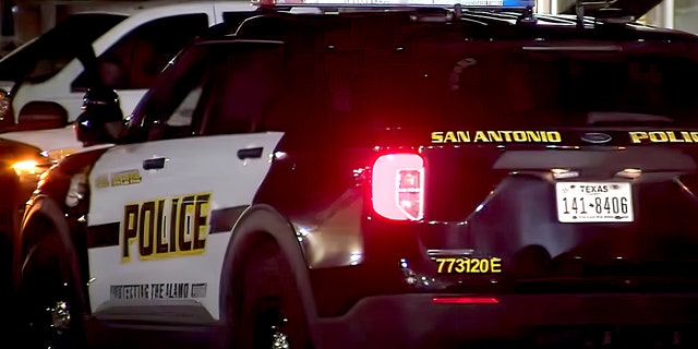 San Antonio Police cruiser.