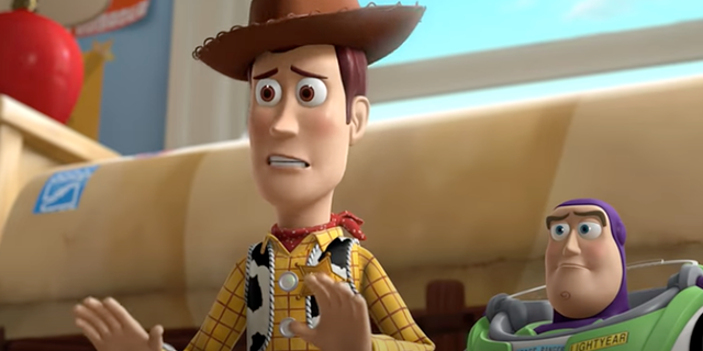 Disney had some fans teary-eyed when it posted a heartfelt image from "Toy Story 3" on Twitter Monday. (Disney).