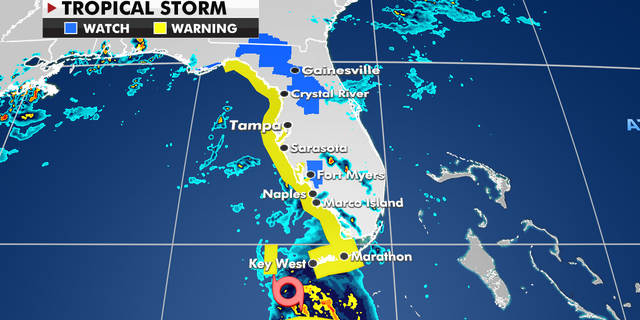 Recommendations for tropical storms currently in force. (Fox News)