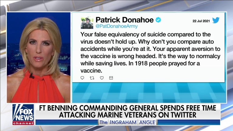 Retired Marine responds to 'woke' Fort Benning commanding general who attacked him over vaccine criticism