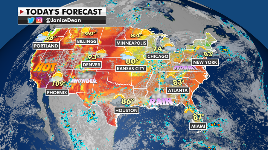 National weather forecast for July 12