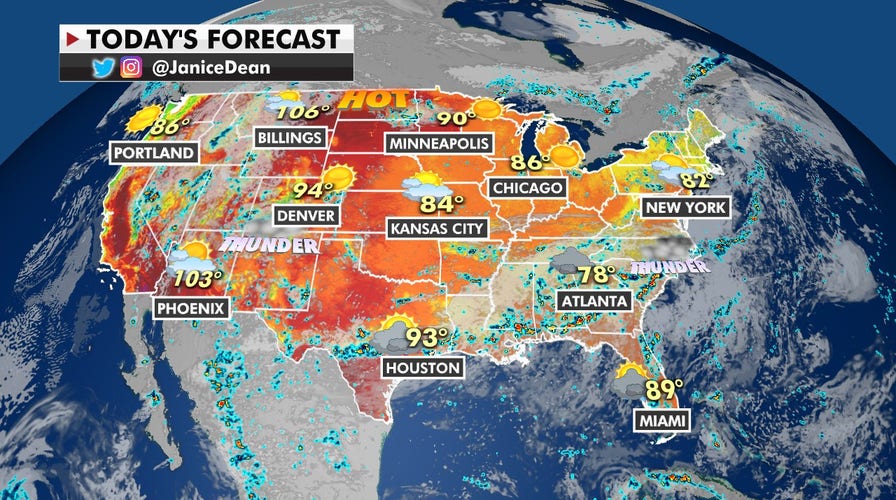 National weather forecast for July 19