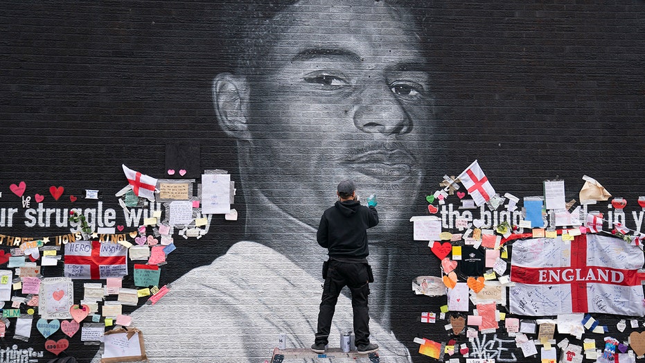 Mural in soccer star’s hometown becomes anti-racism symbol