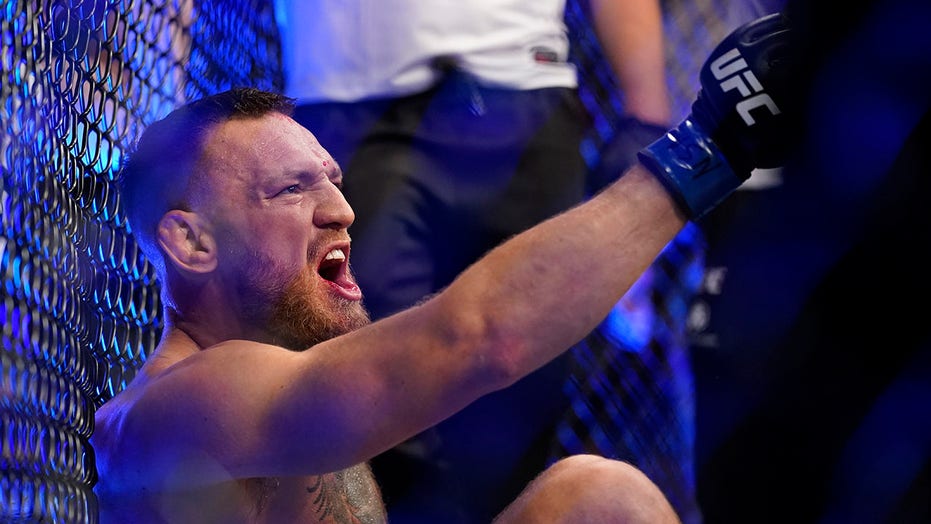 Conor Mcgregor Leaves Ufc 264 On Stretcher After Suffering Gruesome Leg Injury Fox News Conor Mcgregor Leaves Ufc 264 On Stretcher After Suffering Gruesome Leg Injury Fox News