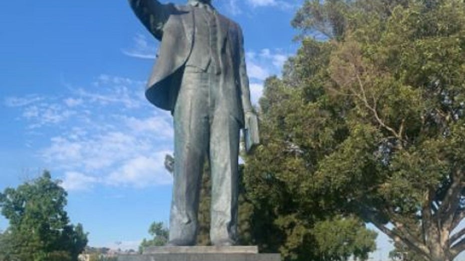 California Martin Luther King Jr., statue marked with Nazi symbols ...