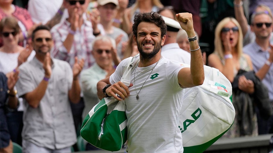 Italy’s Berrettini reaches 1st Grand Slam final at Wimbledon