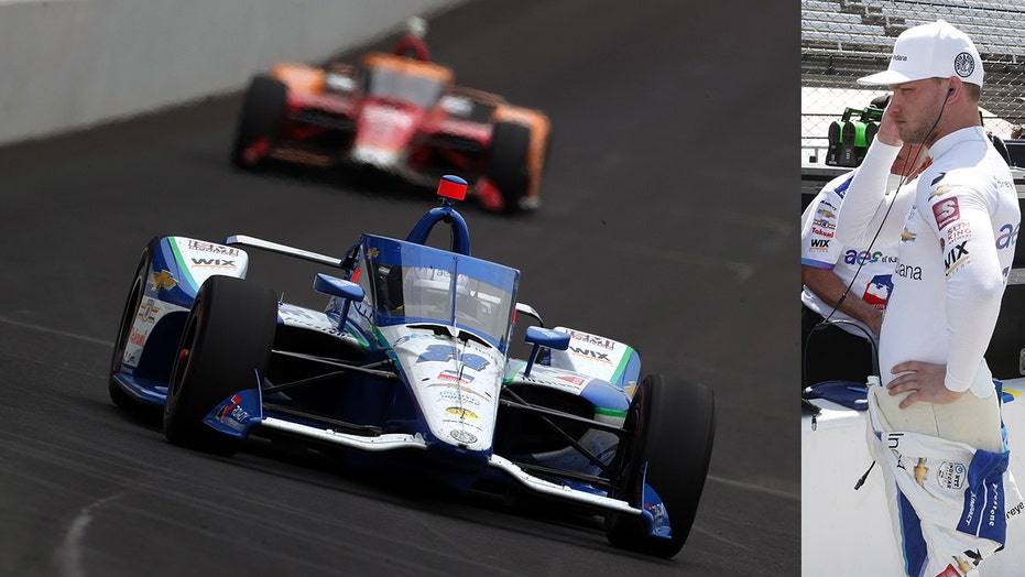 インディ 500 ドライバーのセイジ・カラムがインディアナポリスモータースピードウェイでNASCARXfinityシリーズレースに参戦