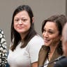 Vice President Kamala Harris meeting with Democrats from the Texas state legislature July 13.