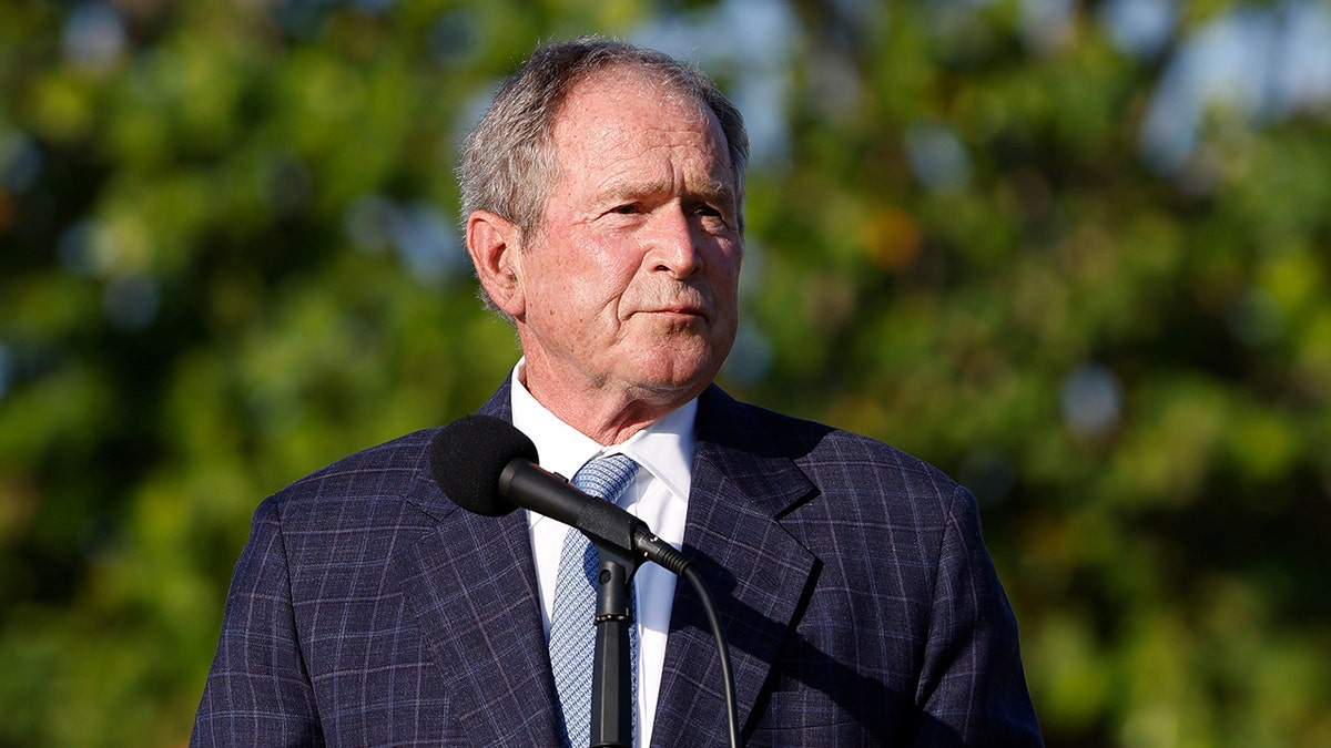 George W Bush speaks in Florida