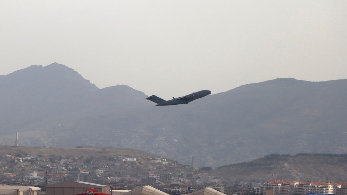 US military aircraft evacuates people from Afghanistan