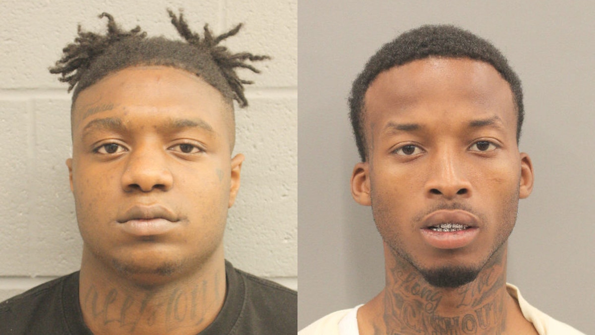 Two suspects have been arrested and charged in connection to the fatal shooting of an off-duty New Orleans police officer last week. (Houston and New Orleans police departments)