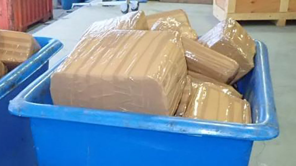 U.S. Border Patrol officers at the Otay Mesa Commercial Facility near San Diego discovered nearly $13 million worth of methamphetamine and fentanyl hidden inside a tractor-trailer.