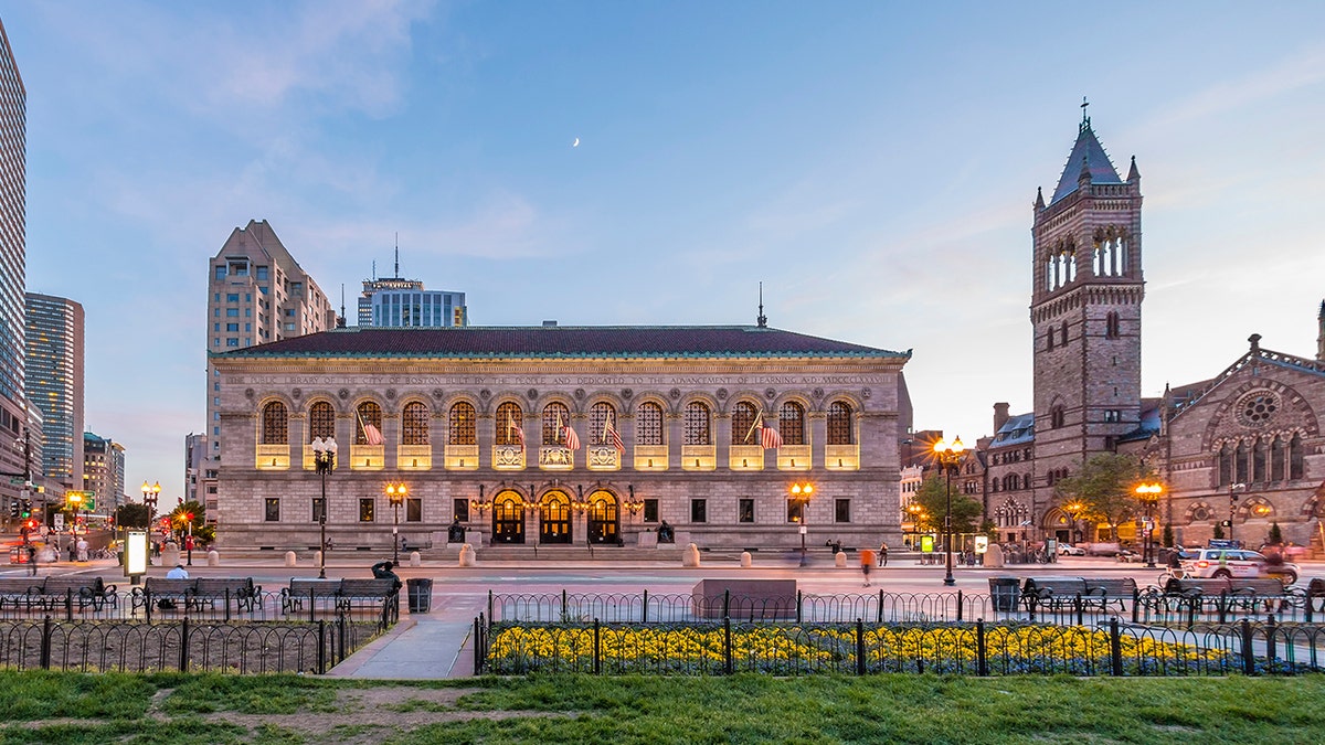 The historic architecture of the Boston Public Library in Boston, Massachusetts, USA. (iStock)