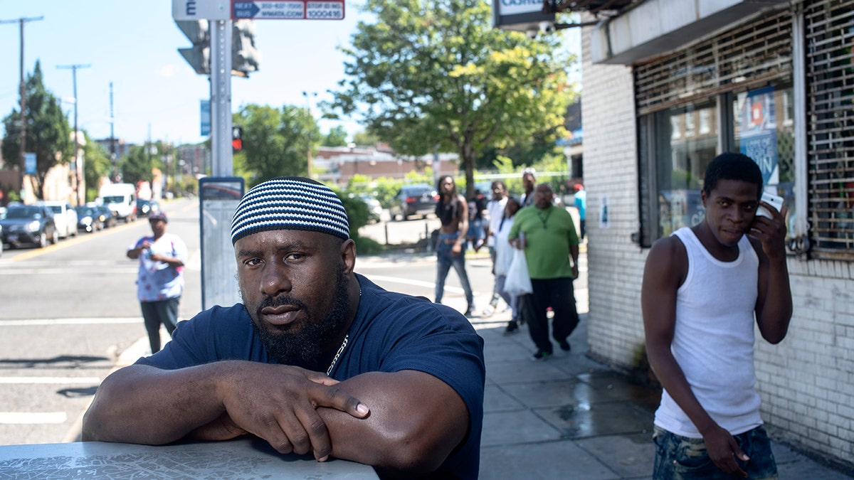 Duane Cunningham who goes by Wayne is a member of DC's Violence Interrupters ... a group that imbeds in violent D.C. neighborhoods to try and stop shootings before they happen. (Photo by Marvin Joseph/The Washington Post via Getty Images)