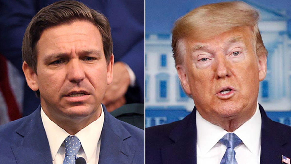 Ron DeSantis and Donald Trump