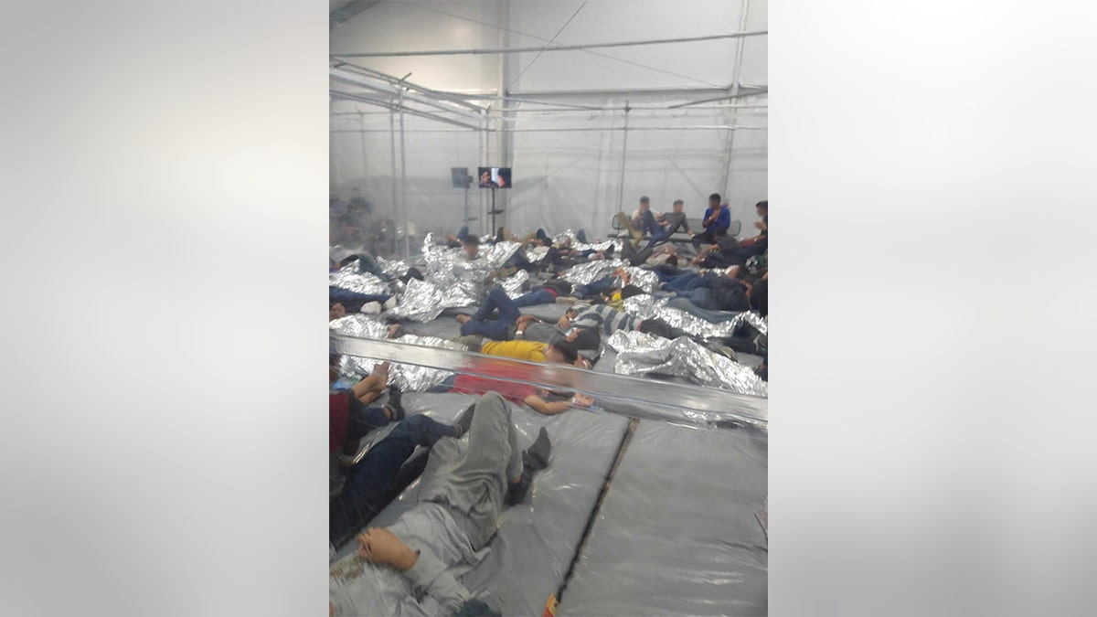 Images obtained by Fox News show conditions in the migrant center in Donna, Texas. 