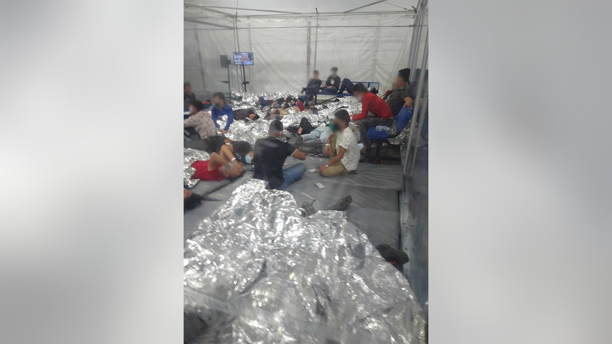 Images obtained by Fox News show conditions in the migrant center in Donna, Texas. 