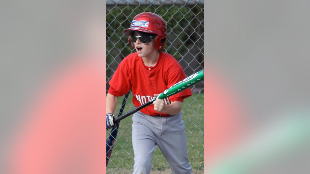 Erik Robinson is pictured playing baseball in 2009.