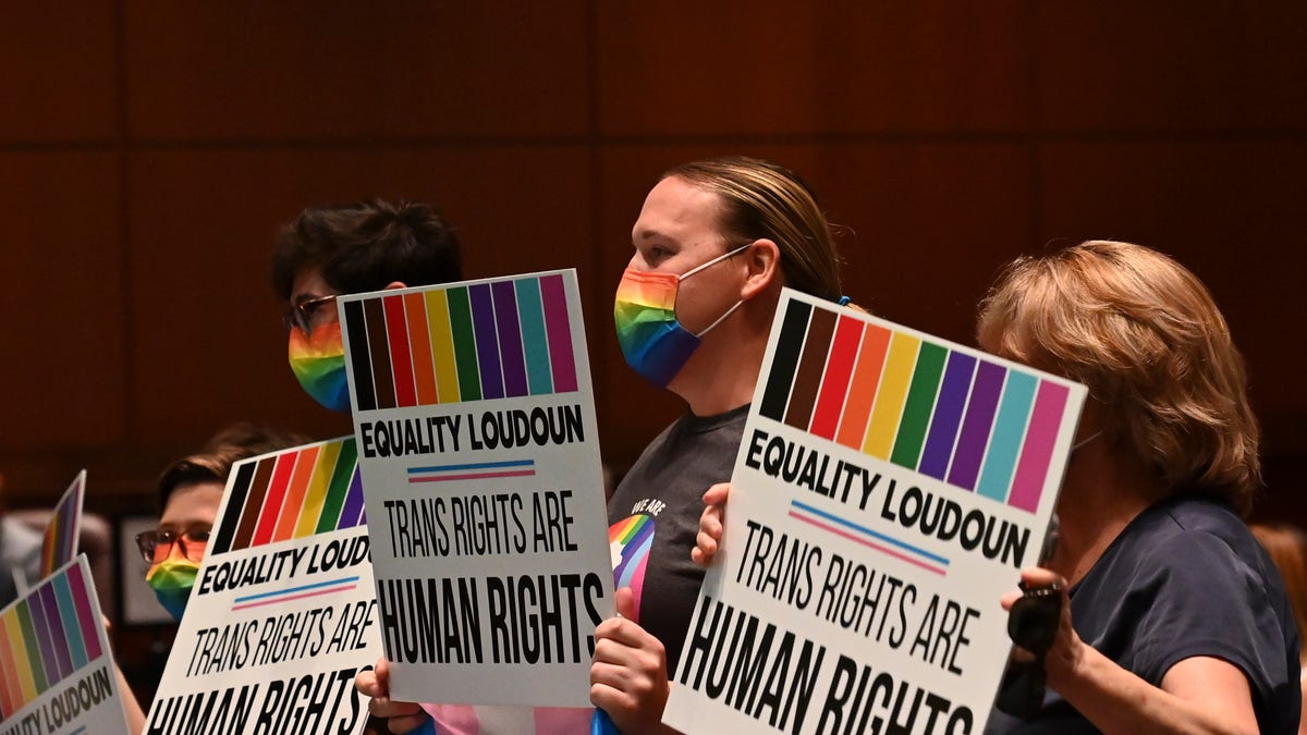 Transgender protest at Loudoun County