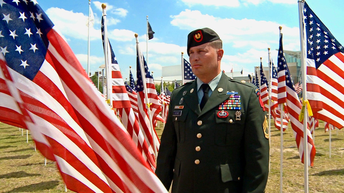 This photo was taken in June 2011 on the day Greg Stube retired from the U_S_ Army at the Airborne and Special Operations Museum in Fayetteville, N.C.
