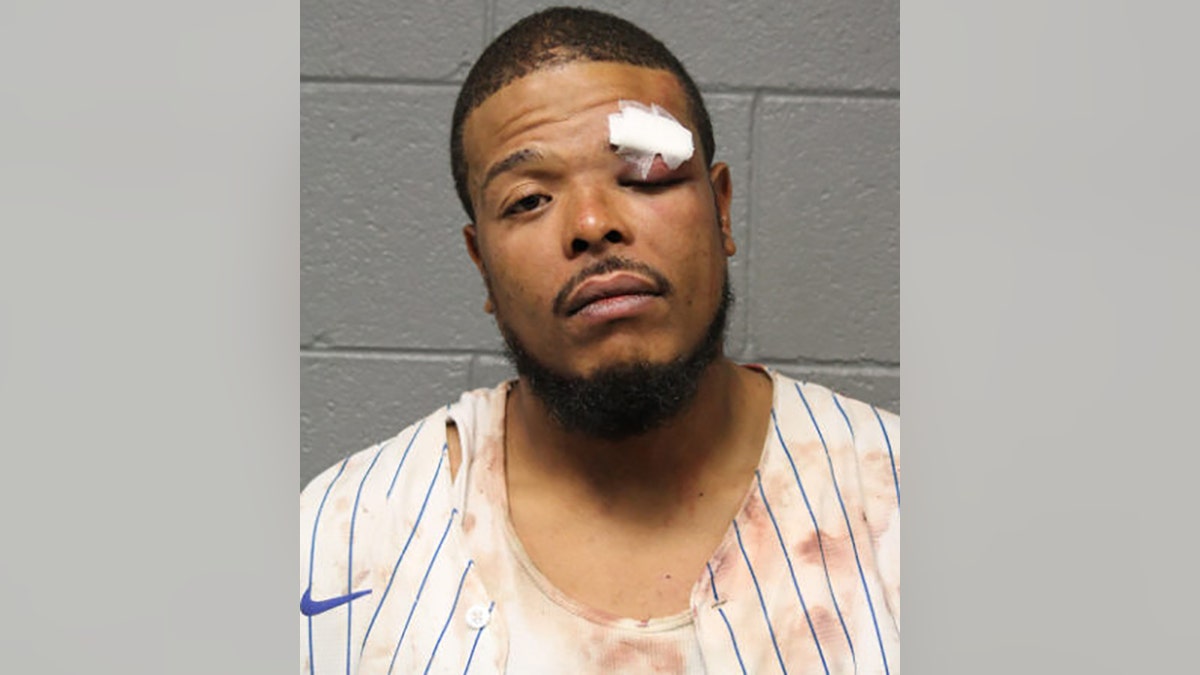 Kyle Clark was booked into the Cook County Jail on Sunday with a lead charge of aggravated assault on a peace officer