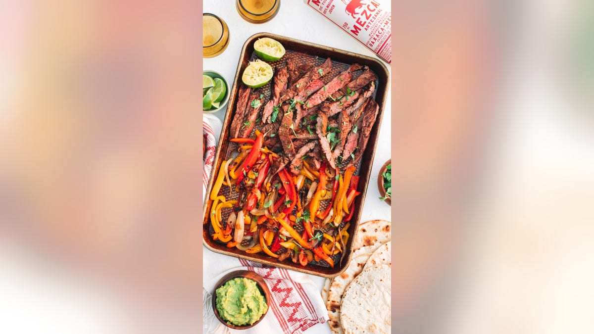 Summer cookout steak fajitas